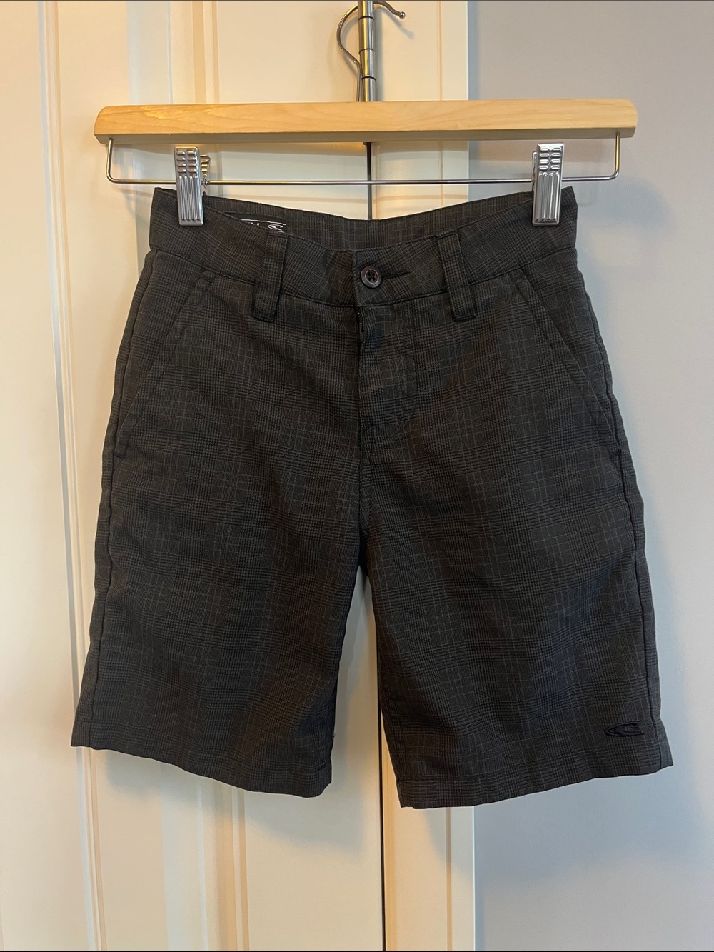 O’Neill Charcoal Plaid Shorts - Casual Everyday Comfort 22